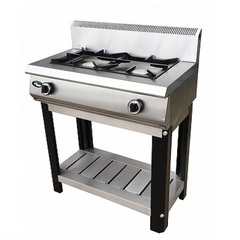Плита газовая Grill Master Ф2ЖТЛПГ (на подставке), 800х500х1050,  2 горелок 2-я корона