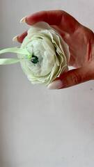 Свеча "Ранункулюс" малый