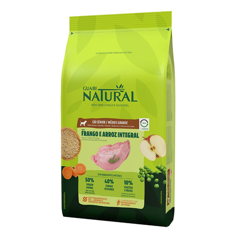 Сухой корм Guabi Natural Dog SENIOR 12 кг ЦЫПЛЁНОК+РИС для пожилых крупных собак АВГУСТ 2024