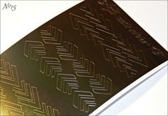 Металлизированные наклейки Arti nails Stiker цвет золото №15