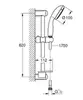 Grohe 1000179 Набор для душа Eurosmart Cosmo: Смеситель для рак (23325000), смеситель для ванны (32831000), Tempesta 100 II с полкой (27926001), хром