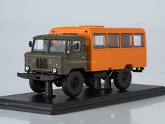 GAZ-66 shift work bus khaki-orange 1:43 Start Scale Models (SSM)