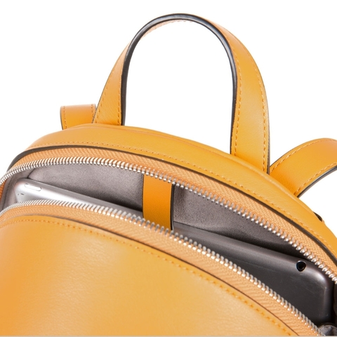 Женский рюкзак Piquadro кожаный желтый