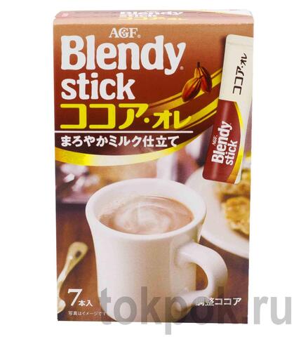 Какао растворимое в стиках, 7 стиков Blendy Stick, 77 гр.