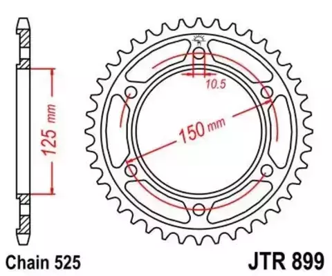 Звезда ведомая JTR899 42