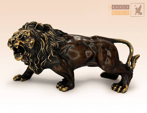 статуэтка Лев в оскале