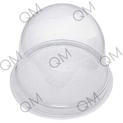 Упаковка купольной формы ПЭТ 110*82 мм (прозрачным дном) (крышка+дно), 390шт