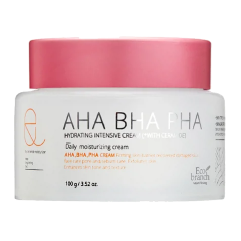 Крем для лица Выравнивания тона кожи Eco Branch AHA BHA PHA Hydrating Intensive Cream, 100 мл.