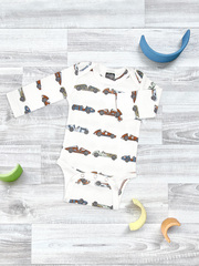 Боди Mjölk Retro Cars с длинным рукавом