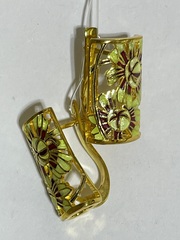 Ирисы (серьги  из серебра)