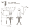BelBagno VOL-LVM-CRM Смеситель на раковину, без донного клапана