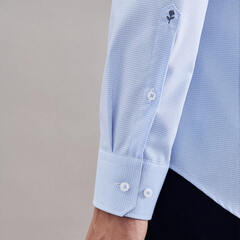 Сорочка Seidensticker Shaped Fit 01.253710-12 голубая в мелкую клеточку