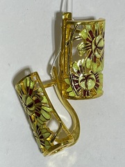 Ирисы (серьги  из серебра)