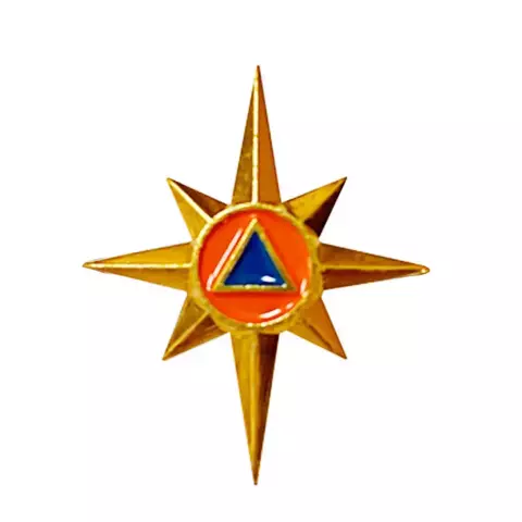 Значок флажок на пимсе (фрачник) малый МЧС