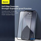 Tempered Glass 3D Full Cover for iPhone 15 Black