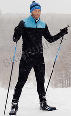 Элитный утеплённый лыжный костюм Nordski PRO Breeze-Black мужской