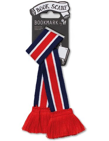 Əlfəcin \ Закладка \ Book Scarf Bookmark - Red, While & Blue