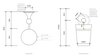 Decor Walther 0511400 Decor Walther Classic WMG Стакан подвесной, фарфор, цвет: хром