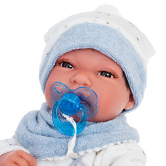 Munecas Antonio Juan Кукла Альберт в голубом, 33 см(6031)