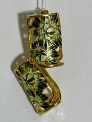 Ирисы (серьги  из серебра)