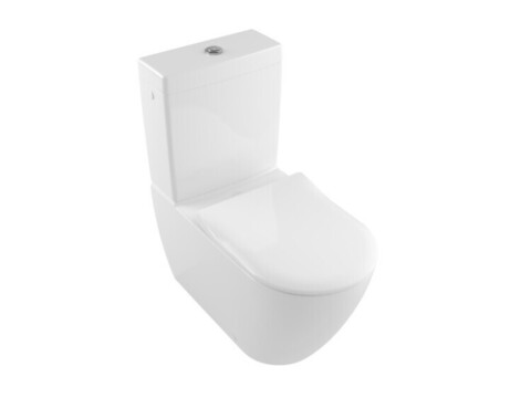 Villeroy&Boch 57061101 Сливной бачок, Villeroy&Boch, Subway 2.0, глубина, мм-180, объем сливного бачка, л-3/6, тип смыва-двойной, подключение воды-сбоку или сзади, материал-санфарфор, цвет кнопки-хром, цвет-альпийский белый
