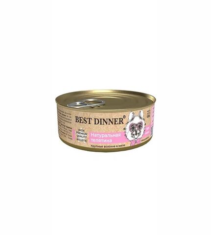 Best Dinner High Premium для взрослых собак и щенков с 6 мес (телятина) 100 гр