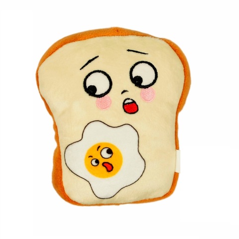 Игрушка для собак "Тост с пищалкой и шуршащими элементами", 10см