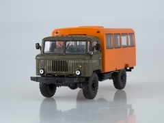 GAZ-66 shift work bus khaki-orange 1:43 Start Scale Models (SSM)