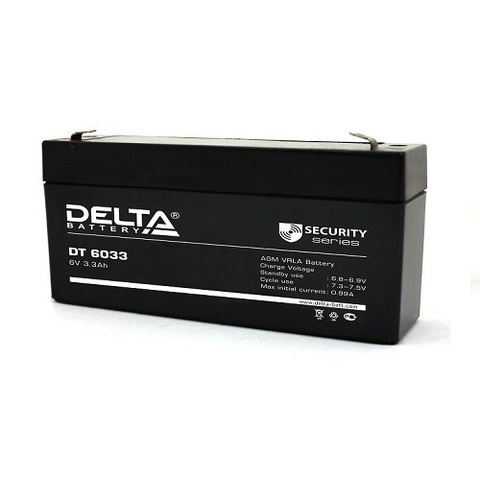 DT 6033 аккумулятор 6В/3.3Ач Delta