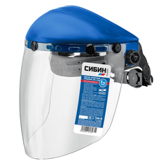 СИБИН экран 200 х 400 мм, поликарбонат 2 мм, с храповиком, защитный лицевой щиток (11086)