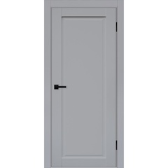Купить Межкомнатная дверь эмалит Классик 1 светло-серая глухая