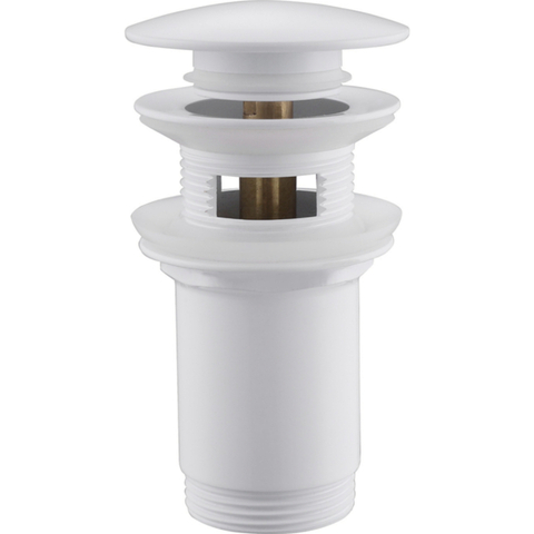 Донный клапан ABBER AF0010W с переливом, белый