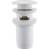 Донный клапан ABBER AF0010W с переливом, белый