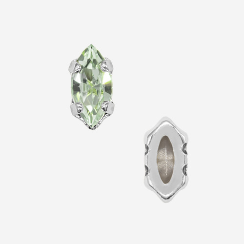 Кристалл Маркиз (Marquise Fancy Stone) в цапах, оттенок 