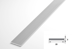 Штанга плоская Лука 20*2 ШПл 01.2000.500 без окраса