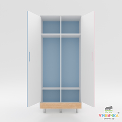 Шкаф для верхней одежды персонала с дополнительной полкой из коллекции "Яслиград"