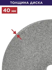 Диск абразивный для точила ПУЛЬСАР 200 х 20 х 40 мм F 80 серый (SiC) (798-454)