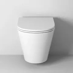 Унитаз подвесной Grossman GR-4478SQ Tornado 515х355х365 безободковый с тонким сиденьем