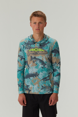 Худи Аквафиш зеленый