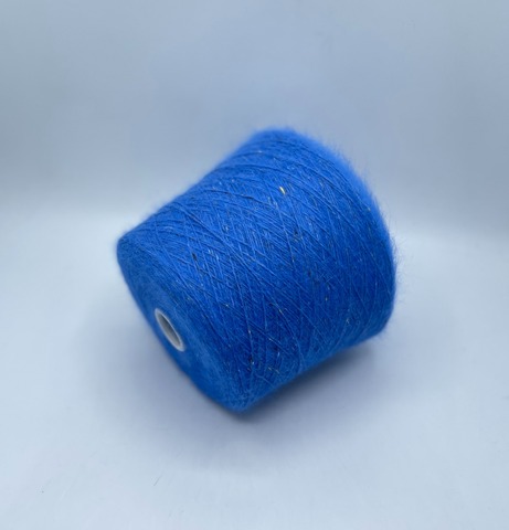 Luxury Selection by Ri.Go (пр.Италия), art-Angora Spiky Tweed, 2/9 450м/100гр.75% Ангора, 5% Вискоза, 20% Полиамид, цвет-Светло-синий+твид (128/138), арт-36472