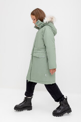 пальто  для девочки  ВК 38107/2 ГР