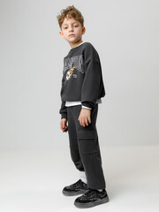 брюки  для мальчика  КР 400854/антрацитовый 3902 к594