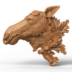 Силиконовый модд № 033 Лось левый малый