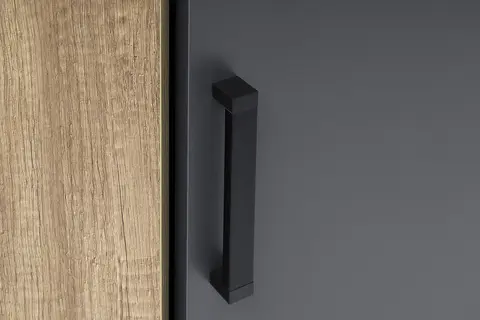 Шкаф угловой Вегас ШКУ-01 дуб каньон / графит