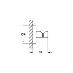 Крючок для банного халата GROHE Start, цвет СуперCталь (41173DC0)
