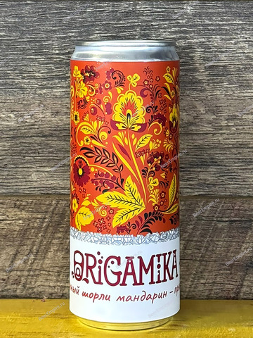 Лимонад Origamika Яблочный шорли (мандарин и пряности) 0,33 л. ж/б