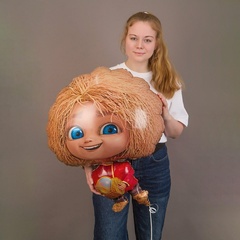 Шар гелиевый Кузя с сундучком