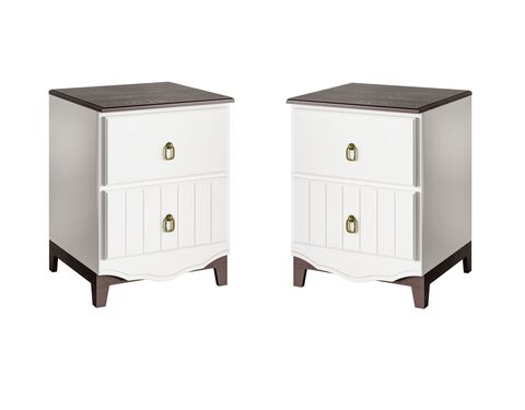 Тумба Вояж (комплект тумб 2 шт.) Белый
