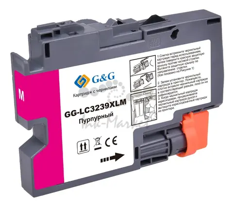 Картридж струйный G&G GG-LC3239XLM пурпурный (52мл) для Brother HL-J6000DW/J6100DW