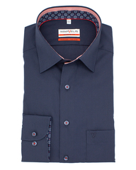 Рубашка Marvelis Modern Fit 7344/64/80 темно-синяя